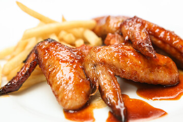 fried chicken wings food porn 