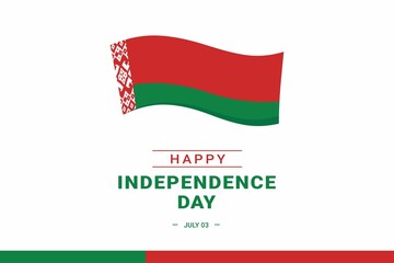 Belarus Independence Day. Vector Illustration. The illustration is suitable for banners, flyers, stickers, cards, etc.