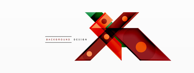 Bright colorful straight lines geometric abstract background. Trendy overlapping lines composition for wallpaper, banner, background or landing