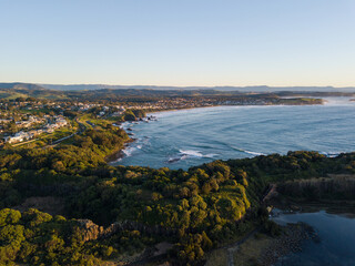 Fototapeta na wymiar Aerial view of Kiama coastline, Australia.