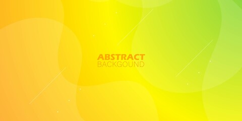 abstract green yellow background with fluid shapes.3d look with shadow. colorful design. bright and modern concept. eps10 vector