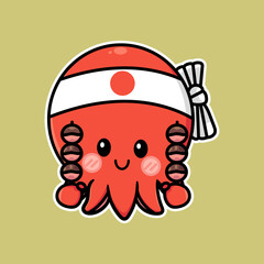 Octopus Takoyaki Squid vector design