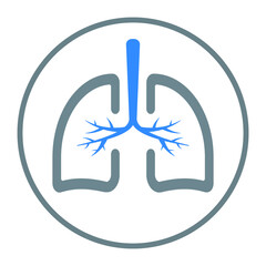 lungs, pulmonology icon