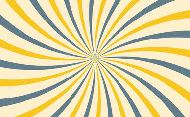 Vintage spiral background banner. Template for presentation, social media, creative studio, website landing page.