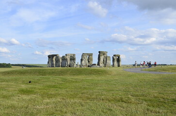 イギリスの古代遺跡　ソールスベリーにあるストーンヘンジ