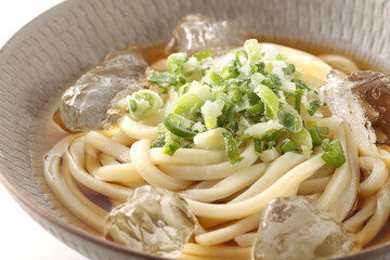 夏の冷やしぶっかけうどん