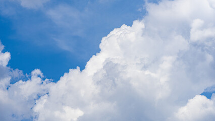 Naklejka na ściany i meble beautiful blue sky with clouds background.Sky with clouds weather nature