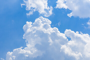 Naklejka na ściany i meble blue sky with clouds background.
