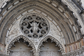 Fototapeta na wymiar Exterior view of St. John the Divine cathedral