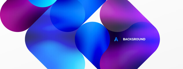 Round shapes and circle geometric abstract background. Vector Illustration For Wallpaper, Banner, Background, Card, Book Illustration, landing page