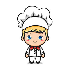 cute cartoon chef character design