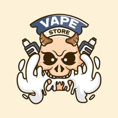 Hand Drawn Vape Store logo