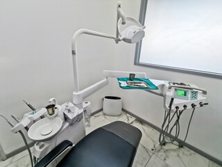 dental equipments and dental chair in dental clinic