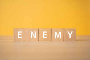 敵のイメージ｜「ENEMY」と書かれたブロック
