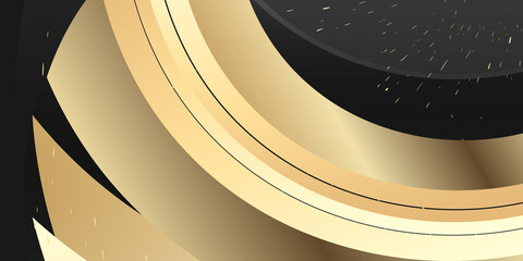 Luxury black and gold background