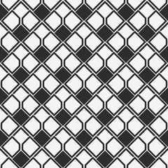 Tile from black and white blocks, pattern. Diagonal tiles wallpaper pattern.