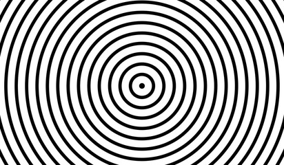 Concentric circle element. Black and white color ring. Abstract vector illustration for sound wave, Monochrome graphic. Concentric Circle Elements. Background. Abstract circle pattern. Black and white