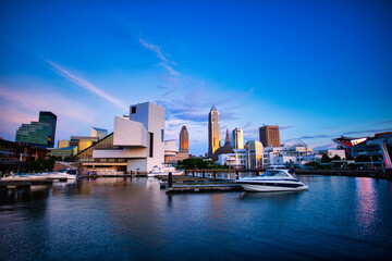 Cleveland Ohio Skyline from Voinovich Park