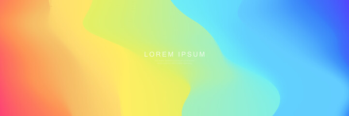 Obraz premium Abstract rainbow colors wavy background. Summer background. Website, banner and brochure background