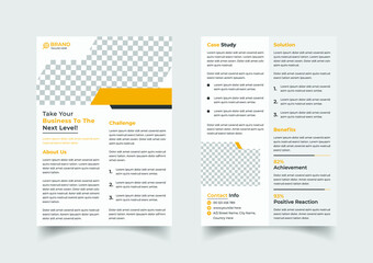 Case study flyer template design