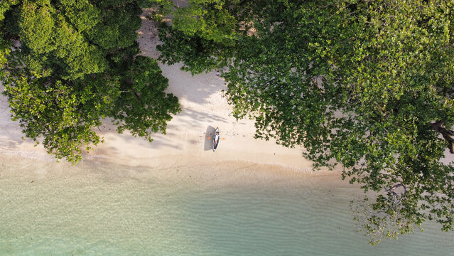 walking on the beach