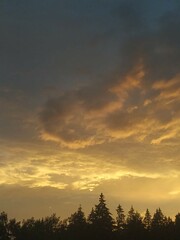 Obraz premium sunset in the mountains