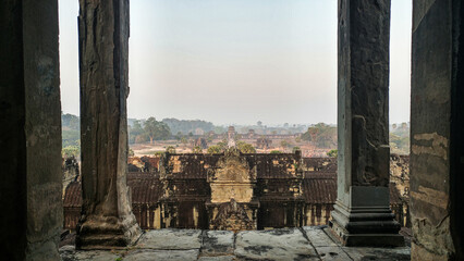 Fototapeta premium View from inside Angkor Wat