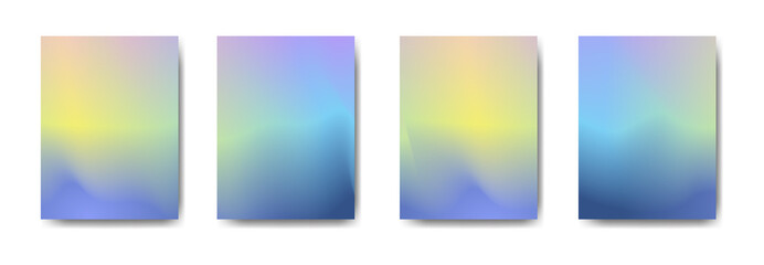 Fototapeta premium collection of colorful gradient background cover flyers are used for backgrounds, posters, banners,