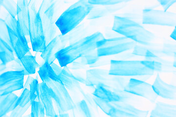 blue brush strokes watercolor abstract background