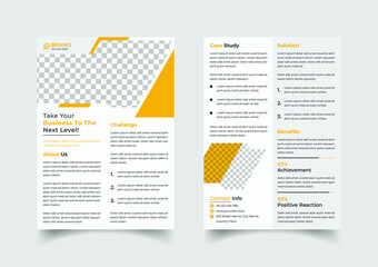 Case study flyer template design