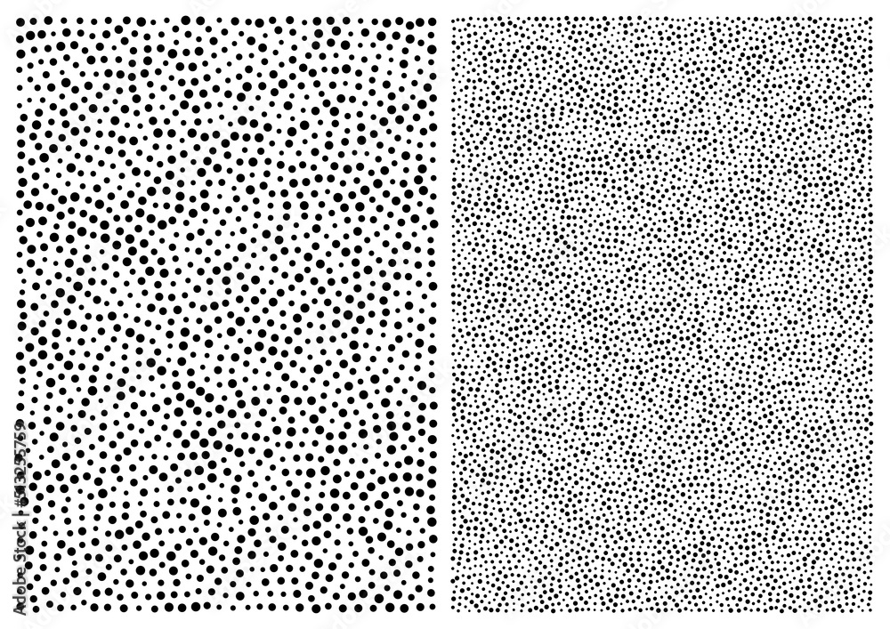 Wall mural random halftone dots pattern background, a4 size. a4 format. dots texture. vector illustration