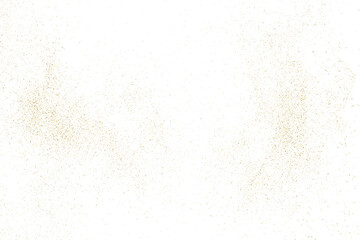 Gold Glitter Texture Isolated on White. Amber Particles Color. Celebratory Background. Golden Explosion of Confetti. Design Element. Digitally Generated Image. Vector Illustration, EPS 10.