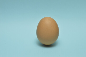 egg on blue sky background