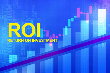 Fototapeta premium 2d rendering Stock market online business concept. business Graph 