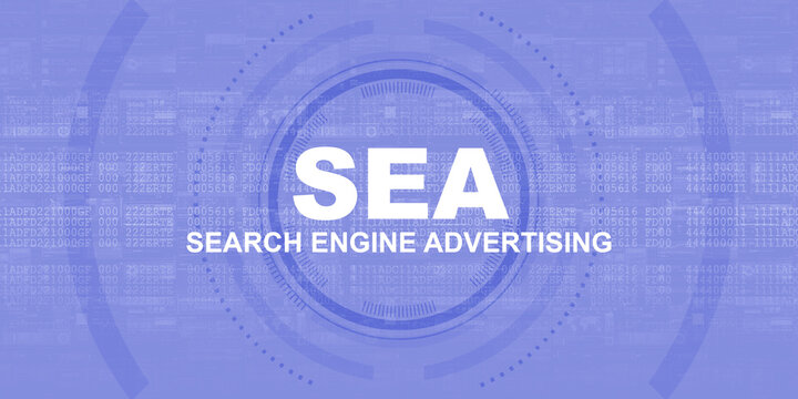 
2d illustration search engine advertising