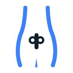 Realistic set of male and female human reproductive system with labelled parts on white background isolated vector illustration
