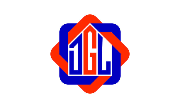 DGL three letter real estate logo with home icon logo design vector template | construction logo | housing logo | engineering logo | initial letter logo | minimalist logo | property logo |