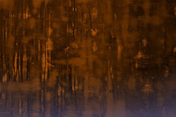 orange design plywood with huge scratched spots texture - fantastic abstract photo background