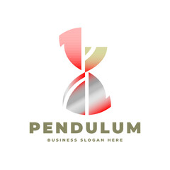 Sand Clock Hour Glass Pendulum Logo