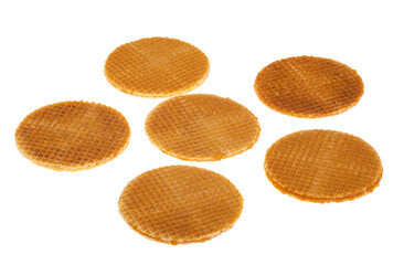 dutch waffles isolated