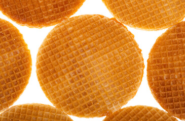 dutch waffles isolated