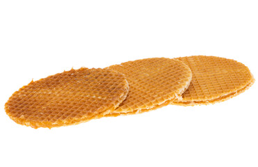 dutch waffles isolated