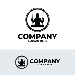 Child swing logo design inspiration