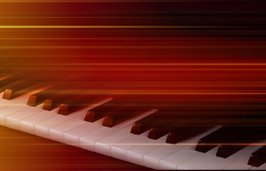 abstract blurred music background with piano keys - 513266920