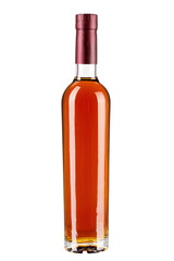 Whiskey or brandy or cognac bottle   isolated on white background.