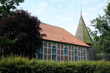 Fototapeta na wymiar St, Johannes-Kirche in Steinau