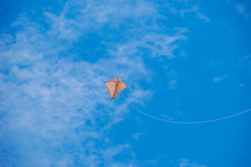 Traditional fishing method with flying kite off the coast of Sulawesi, Indonesia