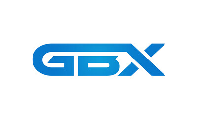  GBX letters Joined logo design connect letters with chin logo logotype icon concept