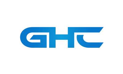 GHC letters Joined logo design connect letters with chin logo logotype icon concept	
