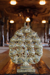 Thai three bodhi leaves sculpture